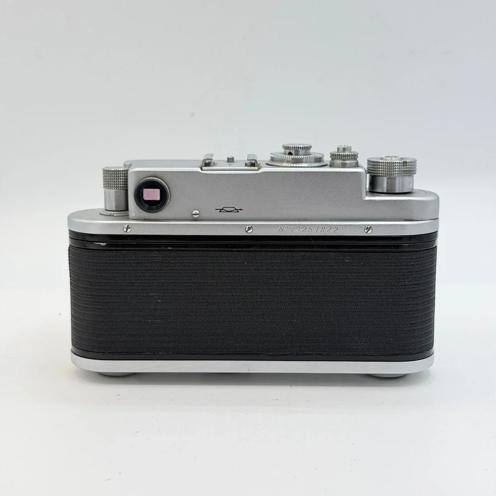 Zorki-4 35mm Rangefinder Camera W/ Jupiter-8 2/50 Lens USSR Vintage Silver Black